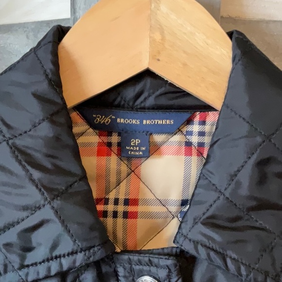 Brooks Brothers Diamond Quilted Jacket-Black - Picture 2 of 5
